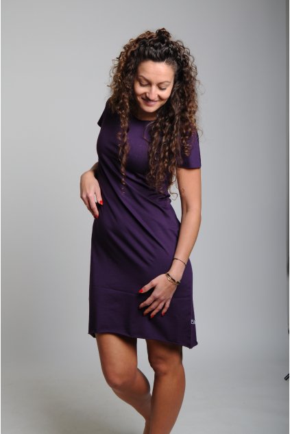 Šaty BASIC fialová