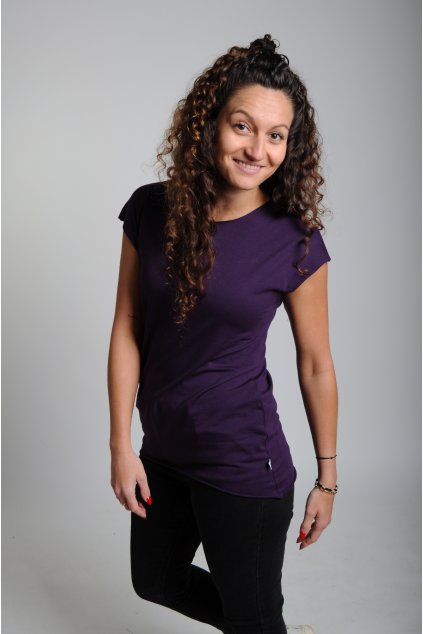 Tričko BASIC fialová