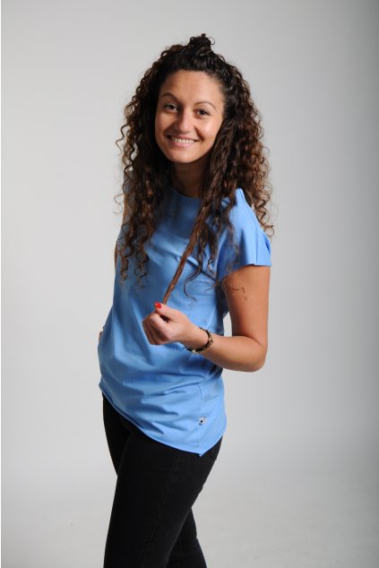 Tričko BASIC modrá