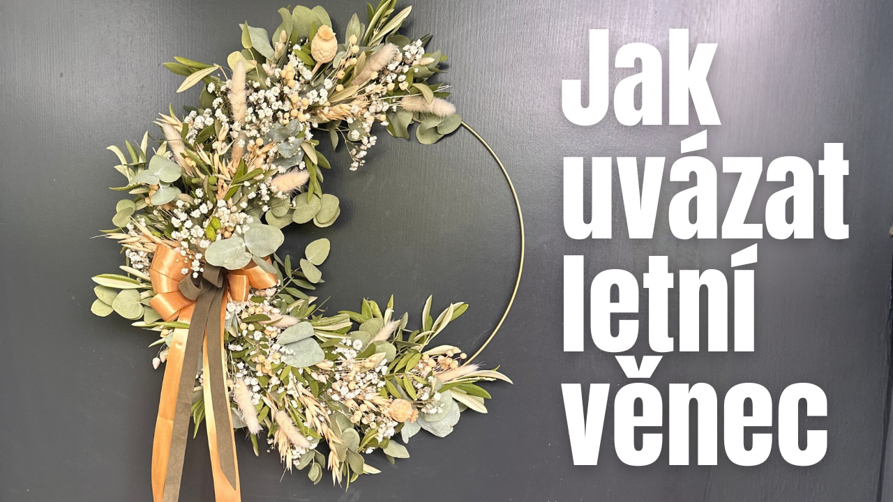 Jak vyrobit letní věnec "Zlaté léto"