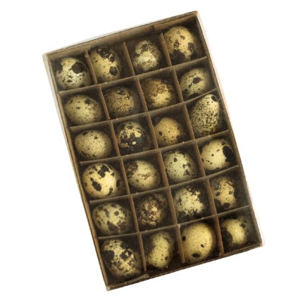 Křepelčí vajíčka vyfouklá, dekorační, 24 ks