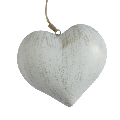 Dřevěné srdce k zavěšení