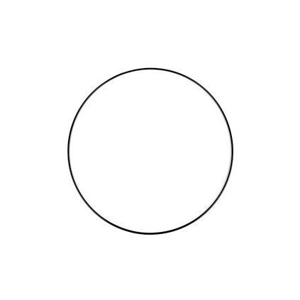 kovovy kruh o30 5 cm lakovany 1 ks 2 cerna lakovana