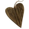 Dřevěné srdce rustikální závěsné