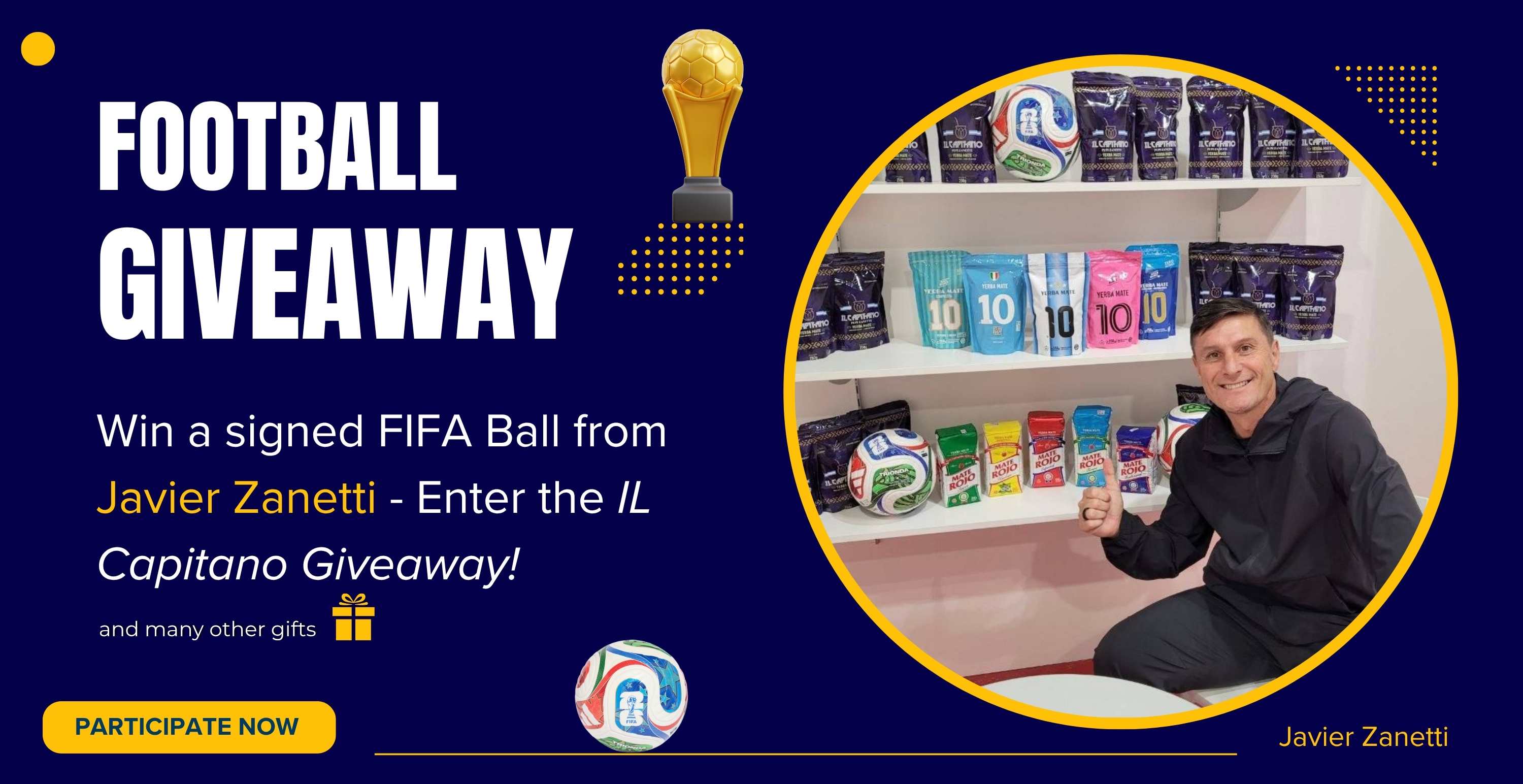 Football Giveaway Javier Zanetti Il Capitano