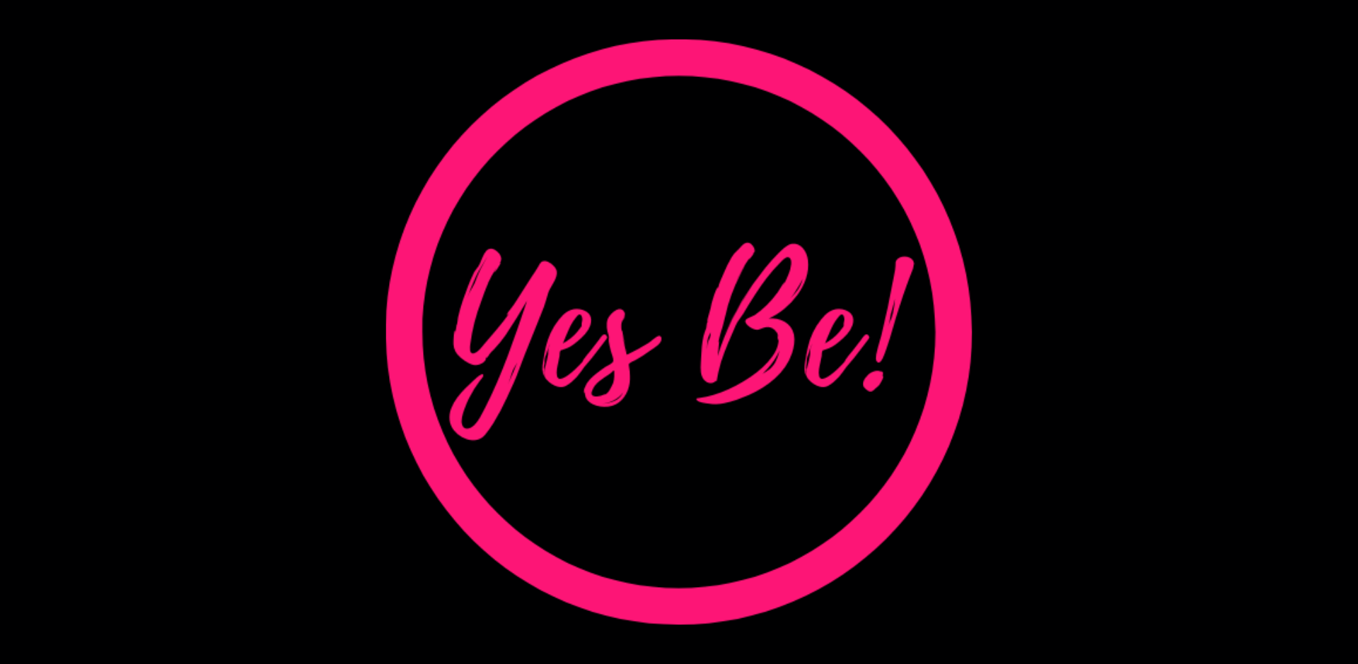 YES BE! černe pozadi