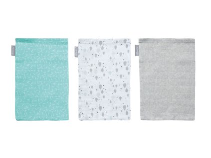 Bebe-Jou Bambusové mušelínové žínky Bébé-Jou Ollie 3ks (Vzor Ollie, Druh mycí žínky, Použití pro kojence)