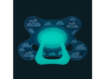 Dudlík Difrax svítící ve tmě Natural 12+ (Materiál silikonové, Druh dudlíky, velikost 12-18 měsíců)