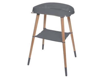 21899 2 stojan na detskou vanicku bebe jou sense s drevenyma nohama grafitovy