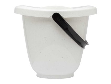 Kyblík na pleny s víkem LUMA - Speckles White (Barva bílé, Vzor Speckles White, Druh kyblíky)
