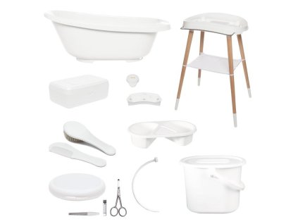 Bebe-Jou Digitální koupací sada Bébé-jou Sense Plus 8 dílná White (Barva dřevěné, Vzor White, Druh koupací sada)