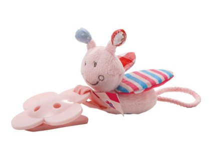 Bebe-Jou Řetízek na dudlík s plyšovou beruškou Bébé-Jou ABC (Vzor ABC)