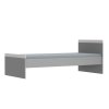 Postel Faktum Alda Silk Grey 200x90 cm (Barva šedé, Rozměr 200 x 90 cm)