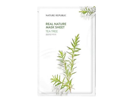 nature republic real nature sheet mask tea tree 23ml yes k beauty