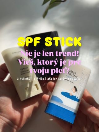 SPF STICK ☀️ Malý krok, veľká ochrana Vyber podľa pleti: ROUND LAB → suchá/citlivá ABIB → normálna/zmiešaná BEAUTY OF...