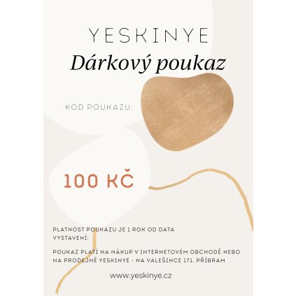 Dárkový poukaz 1 ks Elektronický