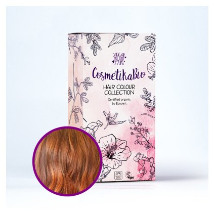 COSMETIKABIO 100% přírodní barva na vlasy Kaštanově červená l Auburn Red 100 g