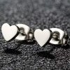 YESKINYE Náušnice mini srdíčka 1 ks