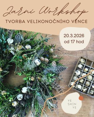 Naladěte se na jarní atmosféru a vytvořte si svůj vlastní velikonoční věnec z přírodních materiálů. Pod vedením Kačky...