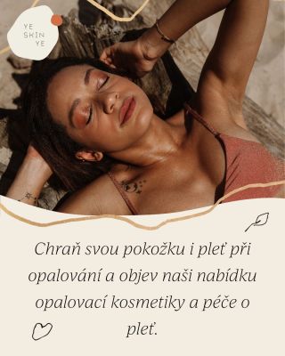 ☀️🌿 Přírodní opalovací péče pro vaše letní dny Dopřejte své pokožce šetrnou ochranu i výživu z přírodních složek, které...
