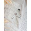 Ear Cuff pecky stříbrné