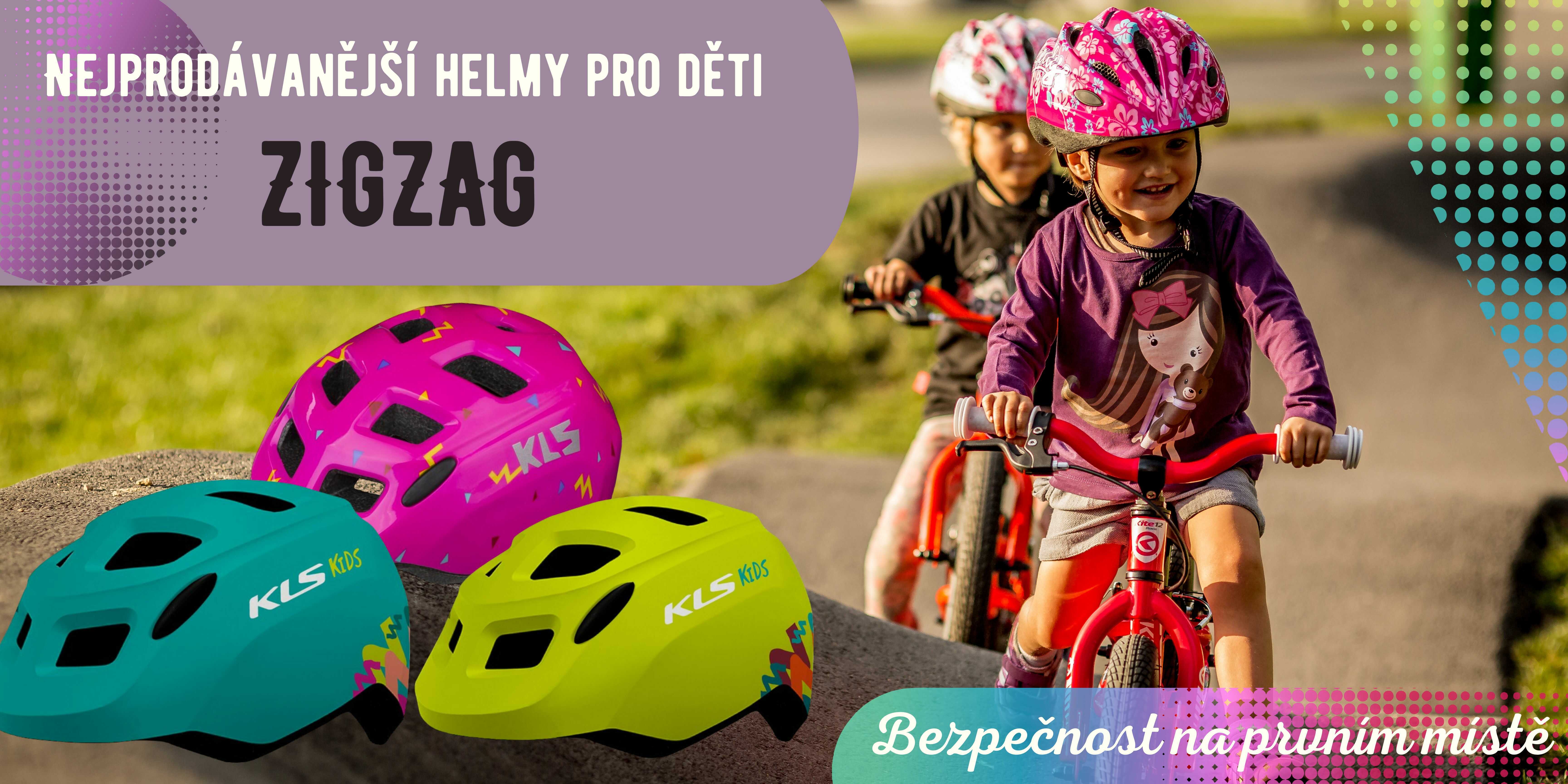 Dětské přilby Zigzag