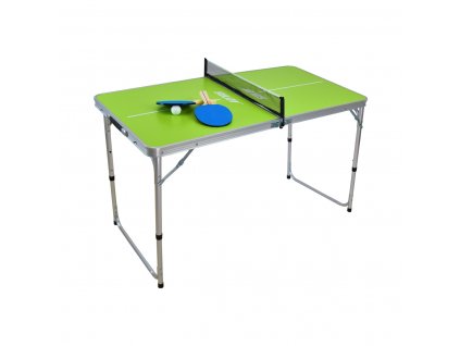 Vnitřní stůl na stolní tenis SULOV® MINI, skládací, zelený s příslušenstvím