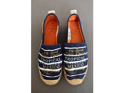 Pletené Espadrilky Soccx Beach Navy