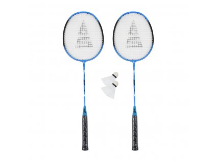 Badmintonový set SULOV®, 2x raketa, 2x míček, vak - modrý