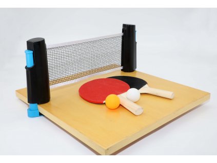 Set na pingpong RULYT®, 2 x raketa, 3 x míč, síťka