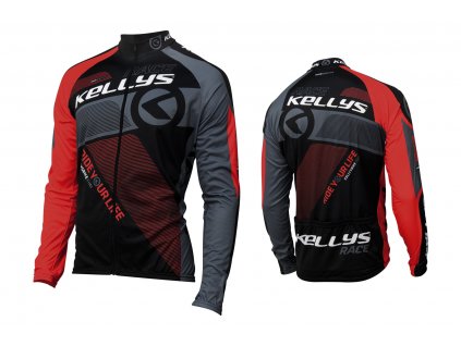 Dres KELLYS PRO Race dlouhý rukáv red - XS