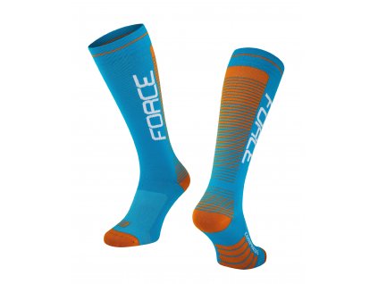 ponožky F COMPRE, modro-oranžové