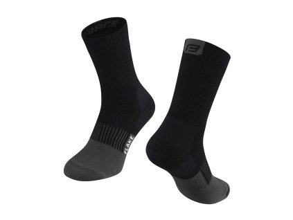 ponožky FORCE FLAKE, černo-šedé (Velikost 36-41)