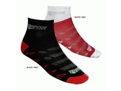 SPORT ponožky black/red 5-6 (Velikost 11-12, Barva black/red)