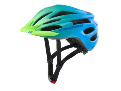 Dětská helma CRATONI Pacer JR. Green/Blue Matt  (50-55cm)