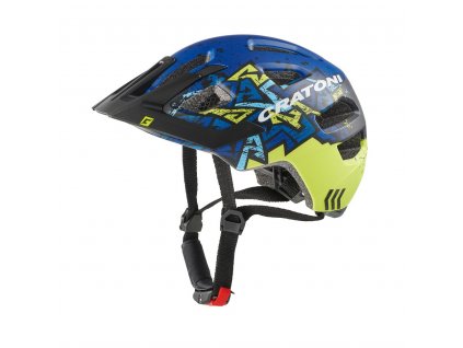 Dětská helma CRATONI Maxster Pro Wild/Blue Matt (51-56cm)