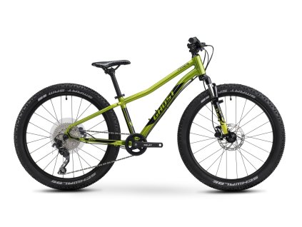 GHOST Kato 24 Pro Candy Lime Green/Black (Minimální výška jezdce 125 cm, Maximální výška jezdce 140 cm)