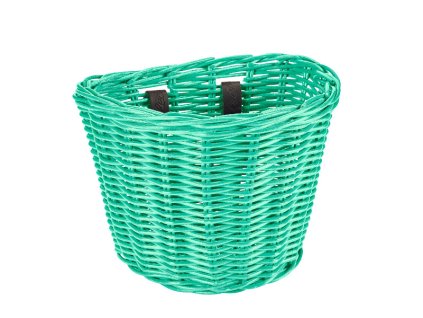 kosik predni electra ratanovy maly se sponkami mint green o