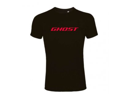 Pánské černé tričko s potiskem GHOST