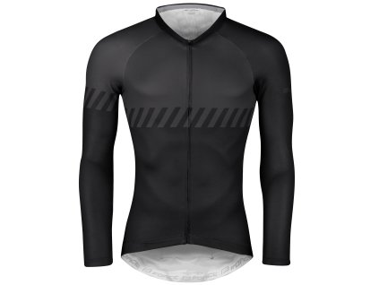 dres F FASHION, dlouhý rukáv, černo-šedý M