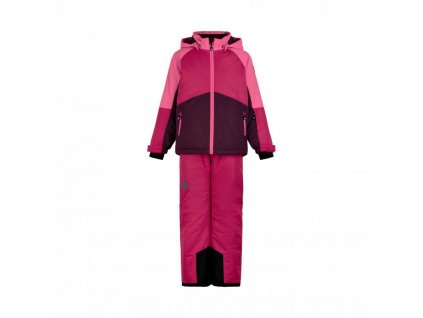 lyžařské sety COLOR KIDS Ski set, colorblock, AF 10.000, pink peacock, AKCE