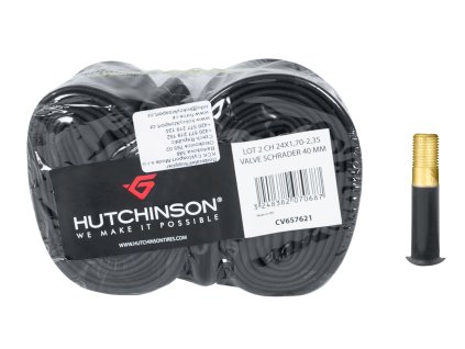 duše HUTCHINSON 24x1,7/ 2,35 AV 40mm, 2ks (typ klasické, rozměr 24 palců, ventilek AV/SV - autoventilek)