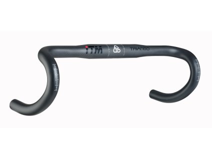 řídítka ITM TRIANGO BLACK 31,8/440mm,Al/karb,čern. (Varianta materiál: karbon, průměr řidítek: 31,8, typ: silniční, šířka: 440)