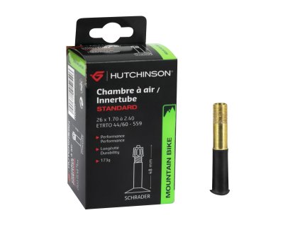 duše HUTCHINSON 26x1,70/ 2,4 AV 48mm, krabička (typ klasické, rozměr 26 palců, ventilek AV/SV - autoventilek)