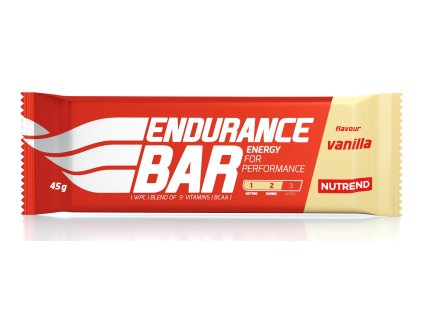 Endurance Bar, tyčinka, 45 g vanilka (typ vitamíny a minerální látky, použití před výkonem, určení doplnění energie)