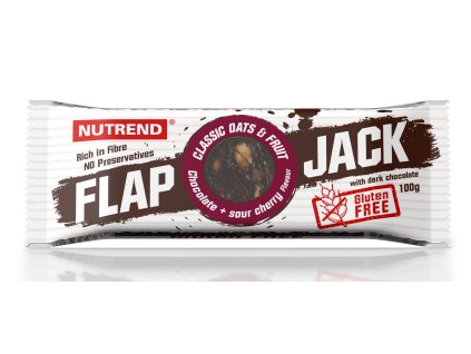 Flapjack, tyčinka, 100g čokoláda+višeň v hoř. čoko (typ tyčinky, použití ostatní, určení doplnění energie)