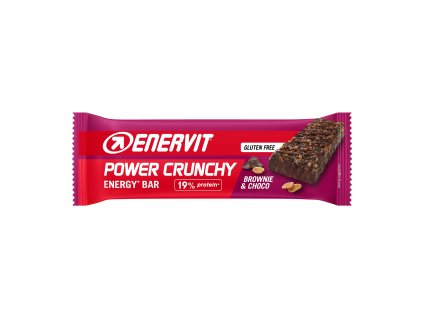 Power Crunchy Bar, tyčinka, 40 g brownie+čokoláda (určení doplnění energie, typ tyčinky, použití během výkonu)