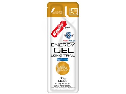 Energy Gel Long Trail, sáček, 35 g slaný karamel (určení doplnění energie, typ energie a sacharidy, použití před výkonem)