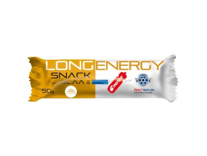 Long Energy Snack, tyčinka, 50 g slaný karamel (určení doplnění energie, typ tyčinky, použití před výkonem)