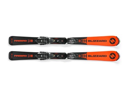 BLIZZARD Lyže set Zestaw narciarski BLIZZARD Firebird JR + FDT JR 7, orange, 25/26 (Varianta Velikost 140 cm)